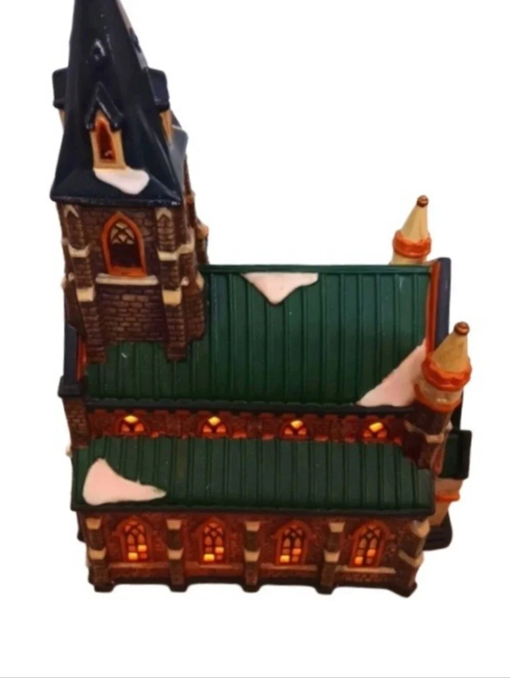 Vintage Holiday Time Village Lighted Church | EUC